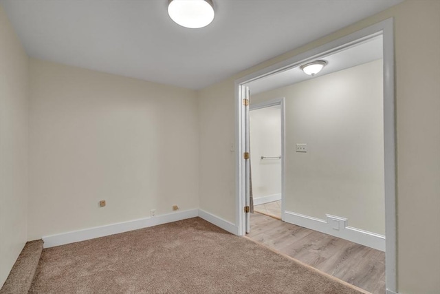 interior space with light colored carpet