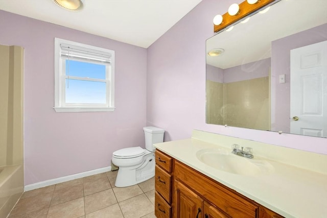 25 Piasta Rd, Dudley, MA 01571 - full bath with toilet, vanity, baseboards, and tile patterned flooring
