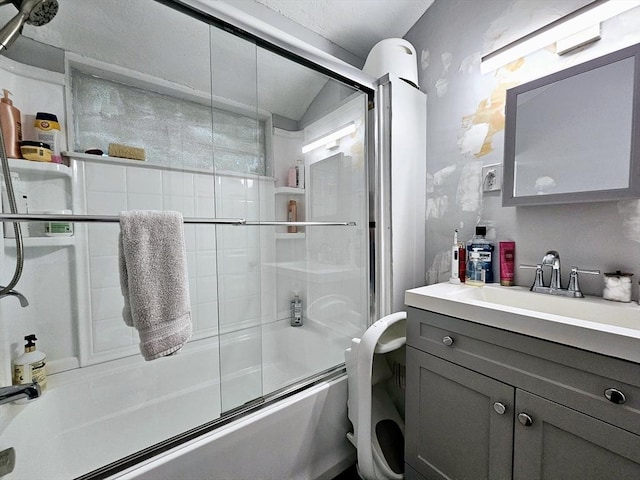 20 Upland Rd, Marlborough, MA 01752 - bathroom with enclosed tub / shower combo and vanity