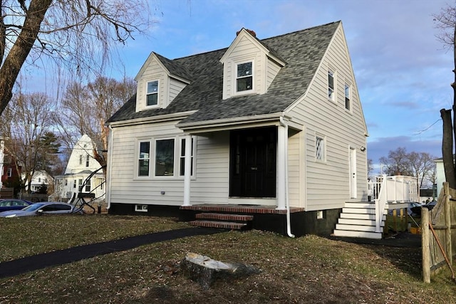 view of cape cod-style house