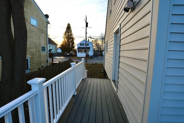 view of wooden terrace