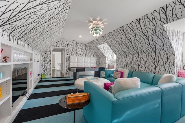 1014 Boylston St, Brookline, MA 02467 - living room with wallpapered walls