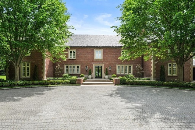 1014 Boylston St, Brookline, MA 02467 - view of front of home with french doors and brick siding