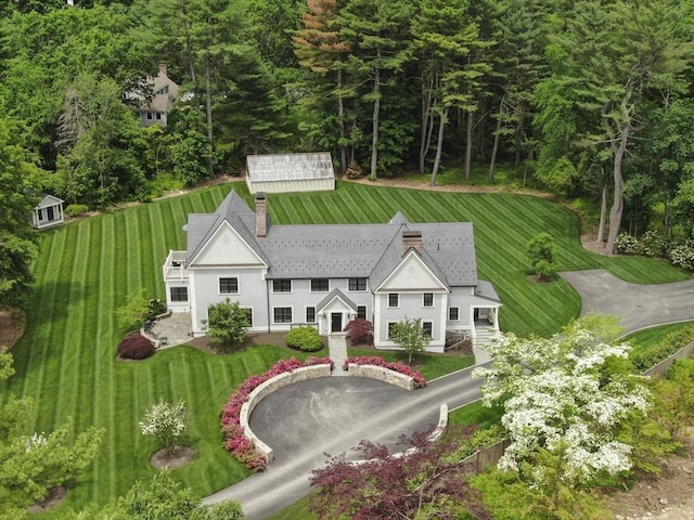 birds eye view of property