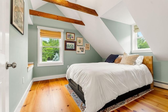 94 Kimball Rd, Amesbury, MA 01931 - bedroom featuring hardwood / wood-style flooring and a baseboard radiator