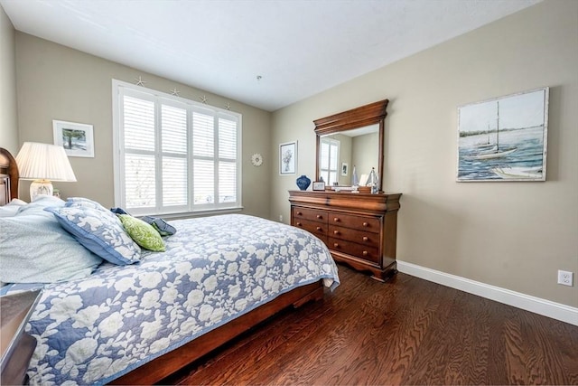 16 Twin Oaks Dr Unit 732, Mashpee, MA 02649 - bedroom with baseboards and dark wood-style floors