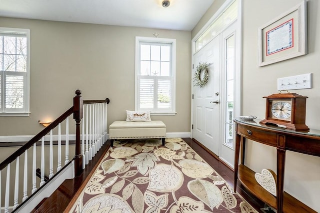 16 Twin Oaks Dr Unit 732, Mashpee, MA 02649 - foyer featuring baseboards, wood finished floors, and a wealth of natural light