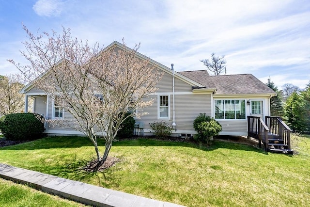 16 Twin Oaks Dr Unit 732, Mashpee, MA 02649 - view of front of property with a shingled roof and a front lawn