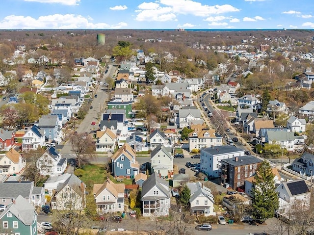 bird's eye view with a residential view