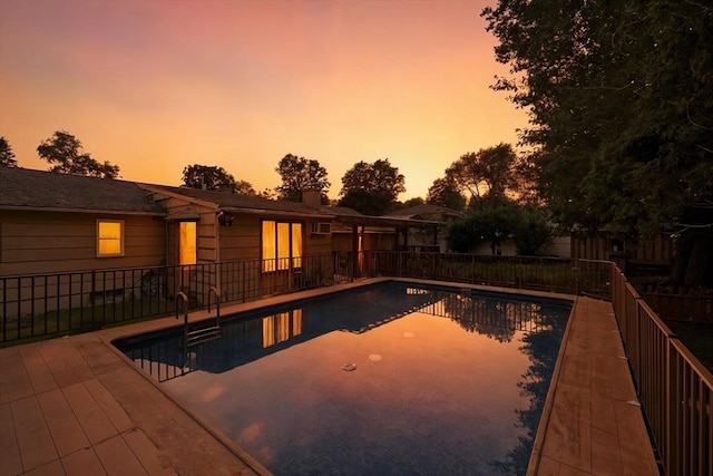 51 Glenview Dr, West Springfield, MA 01089 - view of pool at dusk