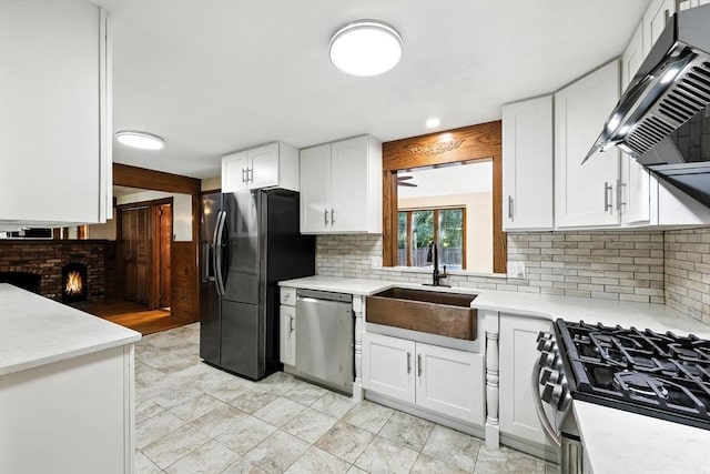 51 Glenview Dr, West Springfield, MA 01089 - kitchen featuring stainless steel appliances, backsplash, and white cabinetry