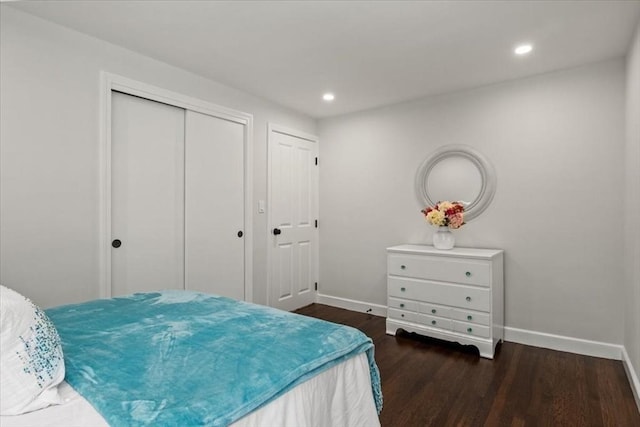 42 Stevens Ave, Braintree, MA 02184 - bedroom with wood finished floors, recessed lighting, and a closet