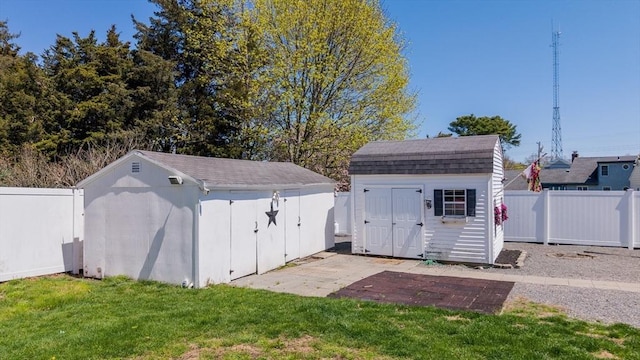 31 Darling St, Acushnet, MA 02743 - view of shed with a fenced backyard