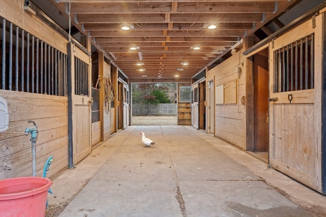 view of horse barn