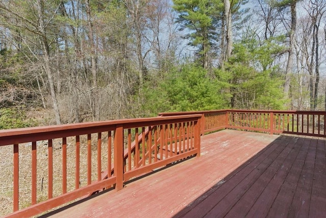 58 Daniel Shays Hwy, Pelham, MA 01007 - view of wooden terrace