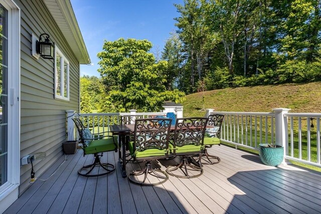 1 Clearview Dr, Franklin, MA 02038 - deck featuring outdoor dining space