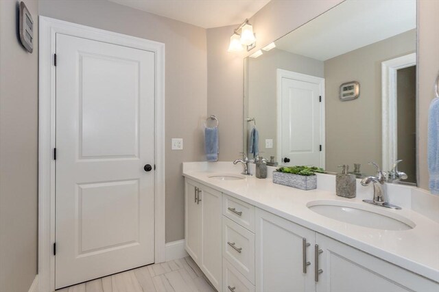 1 Clearview Dr, Franklin, MA 02038 - full bathroom featuring double vanity and marble finish floors