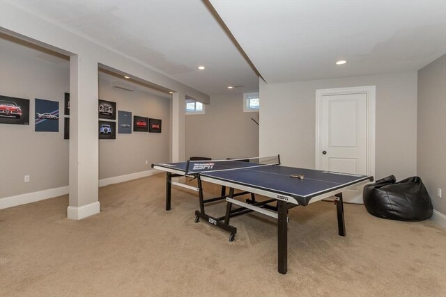 1 Clearview Dr, Franklin, MA 02038 - playroom featuring light colored carpet, baseboards, and recessed lighting