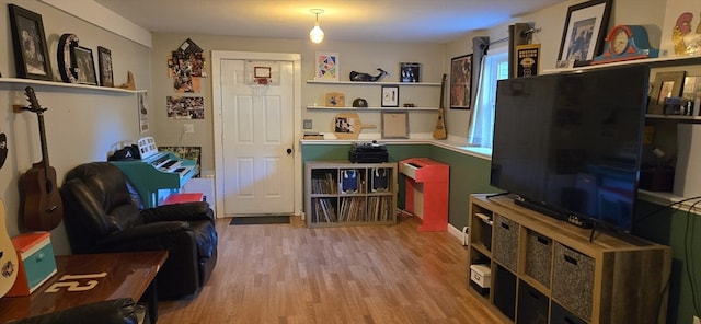 interior space featuring light hardwood / wood-style flooring