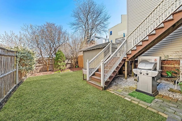 381 Bunker Hill St Unit 1, Boston, MA 02129 - fenced backyard featuring stairs