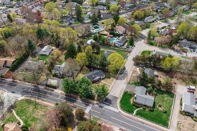 birds eye view of property featuring a residential view
