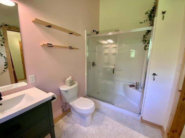 186 Hoosac Rd, Conway, MA 01341 - full bath featuring a stall shower, vanity, and toilet