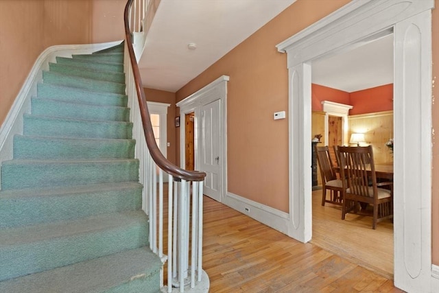 21 College Hill Rd, Somerville, MA 02144 - stairway with wood finished floors
