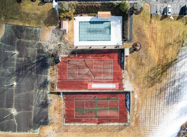 birds eye view of property