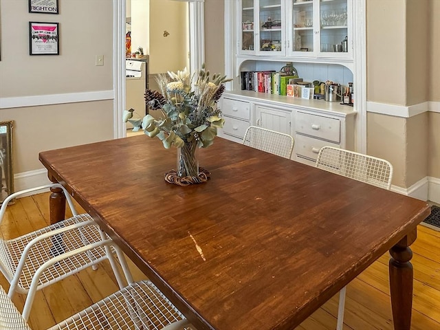 57 Rindge Ave, Cambridge, MA 02140 - dining space featuring wood finished floors and baseboards