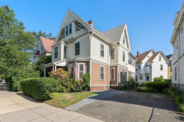 57 Rindge Ave, Cambridge, MA 02140 - victorian-style house with a chimney and a residential view