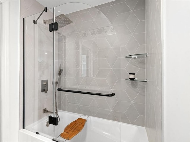 220-224 Washington St Unit 6, Brookline, MA 02445 - full bath featuring combined bath / shower with glass door