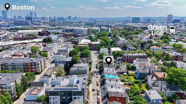 39 Mount Pleasant St, Somerville, MA 02145 - bird's eye view of city skyline