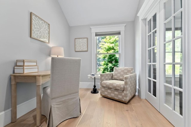 33 Pine Hill Rd, Newburyport, MA 01950 - office featuring vaulted ceiling and wood finished floors