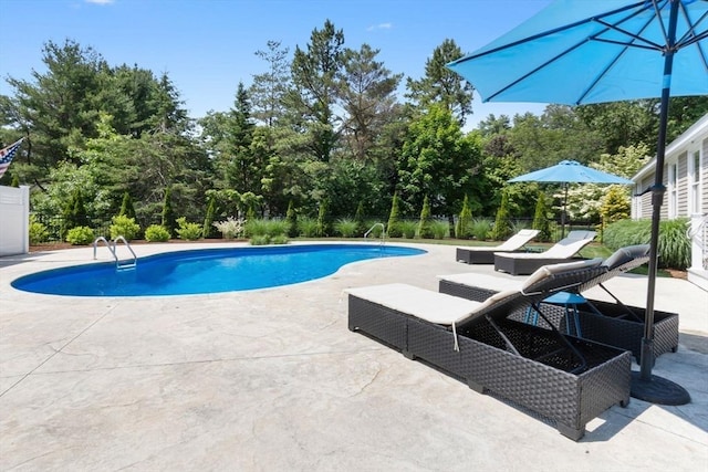 33 Pine Hill Rd, Newburyport, MA 01950 - view of pool with a patio and view of scattered trees