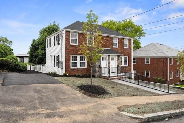 9 Bishop Rd, Quincy, MA 02170 - colonial house with brick siding