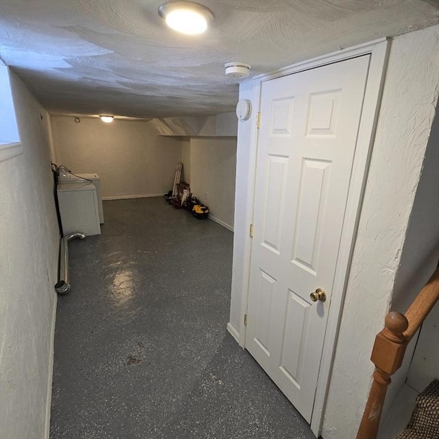 58 Oliver St Unit 2, Somerville, MA 02145 - finished basement featuring washer / clothes dryer and baseboards