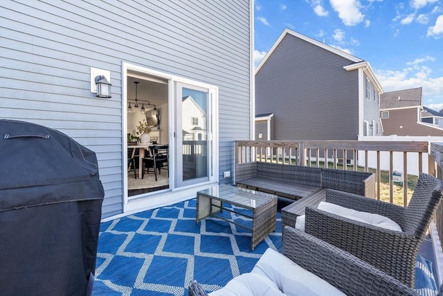 11 Wedge Dr, Lakeville, MA 02347 - deck with an outdoor hangout area and a grill