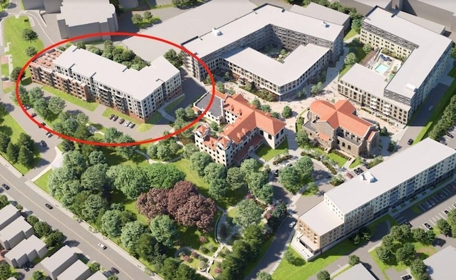birds eye view of property