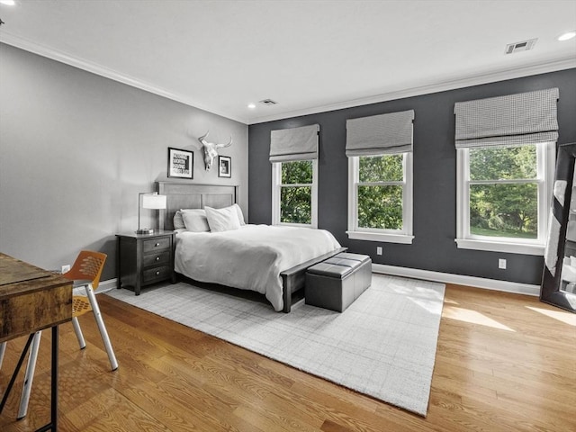 17 Olde Hickory Path, Westborough, MA 01581 - bedroom featuring ornamental molding, wood finished floors, and recessed lighting