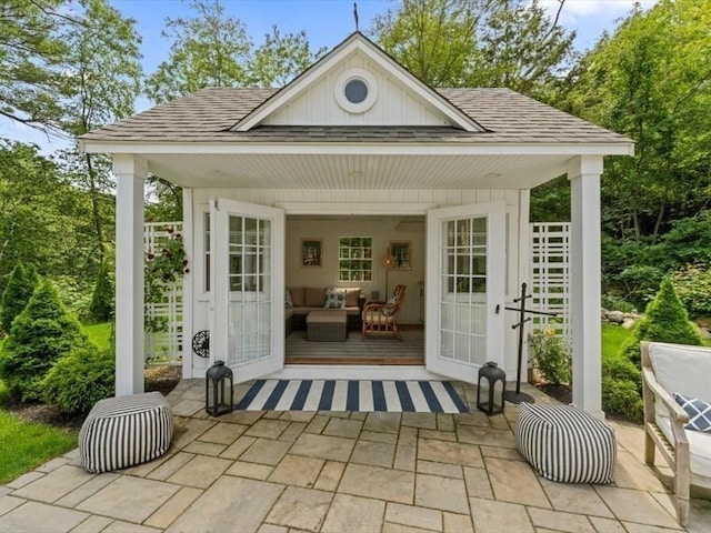 35 Forster Rd, Manchester, MA 01944 - view of outbuilding with an outdoor living space