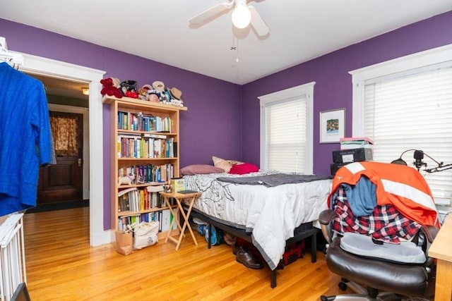 57 Ardale St, Boston, MA 02131 - bedroom featuring wood finished floors and ceiling fan