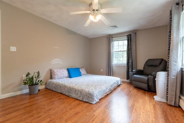 5 Prouty Rd, Burlington, MA 01803 - bedroom with baseboards, light wood-style flooring, and ceiling fan