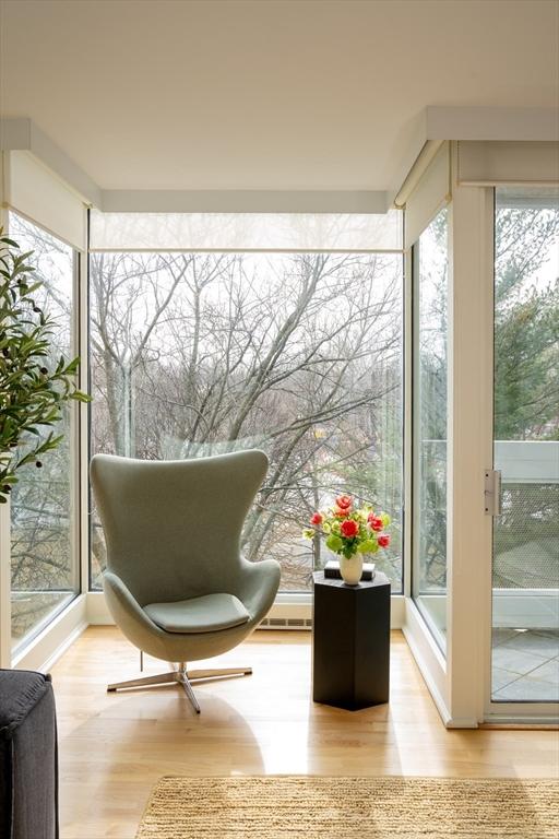 interior space with wood finished floors