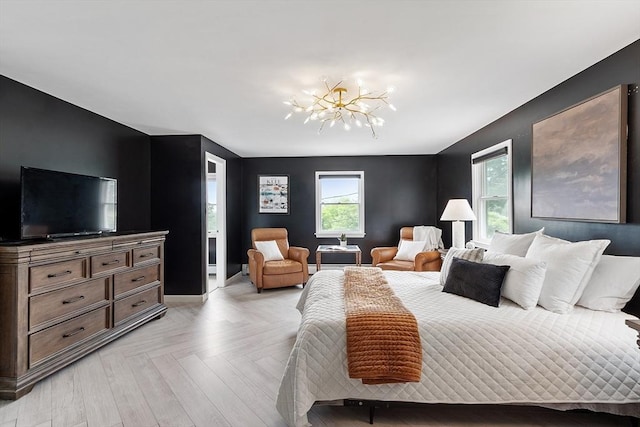 82 Powow St, Amesbury, MA 01913 - bedroom with a chandelier