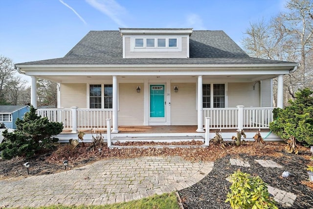 bungalow-style home with covered porch