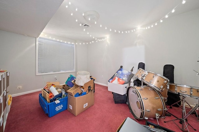 playroom with carpet flooring