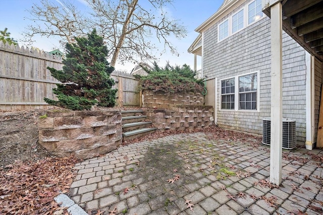 view of patio with cooling unit