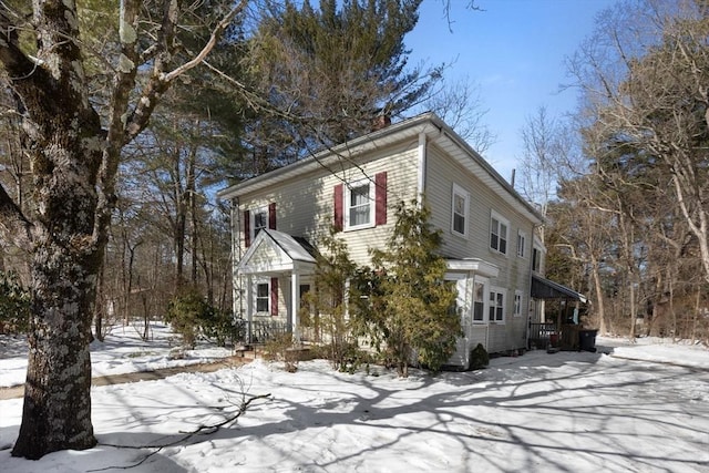 view of italianate house