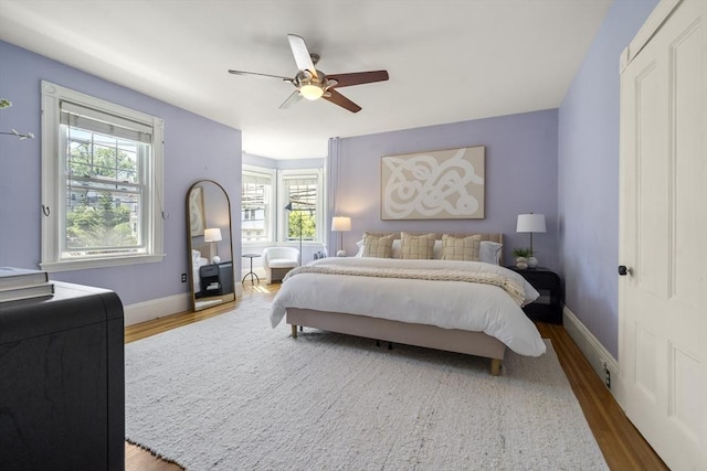 1 Murdock Ter, Boston, MA 02135 - bedroom with wood finished floors and ceiling fan