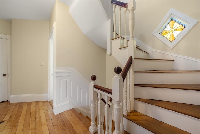 1 Murdock Ter, Boston, MA 02135 - staircase featuring hardwood / wood-style flooring